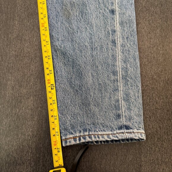 Levi's Made From White Oak Cone Denim Blue Jeans Women's Button Fly, Size 24 - Picture 11 of 12